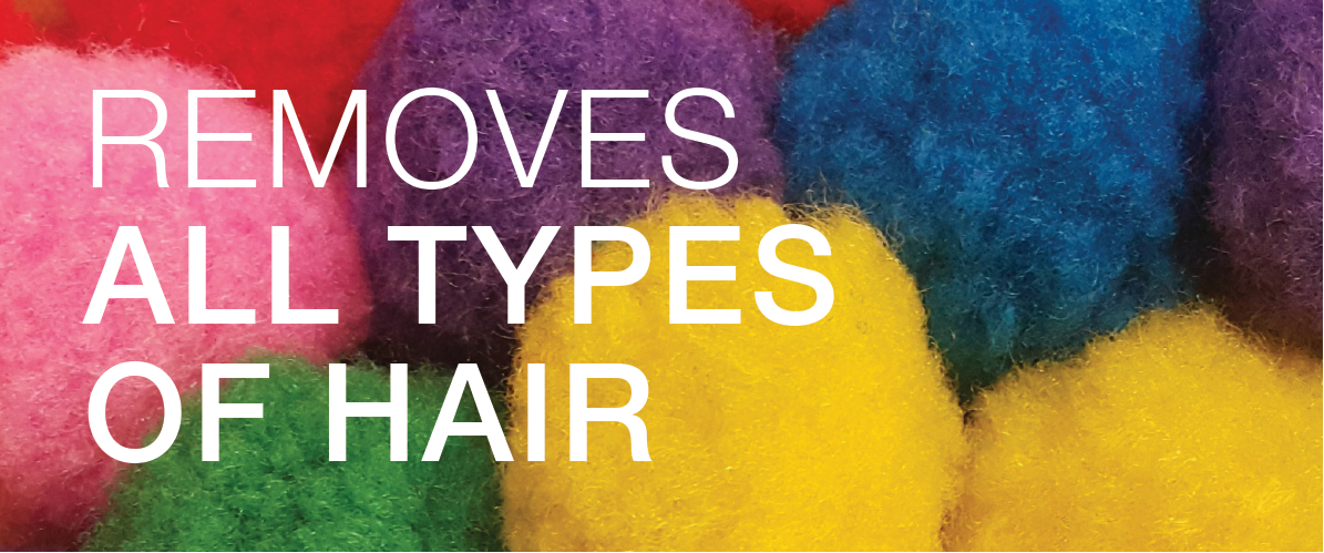 Hair in different types of colors
