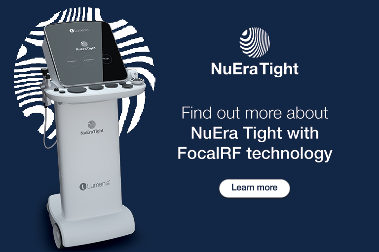 nuera tight with Focal RF technology banner